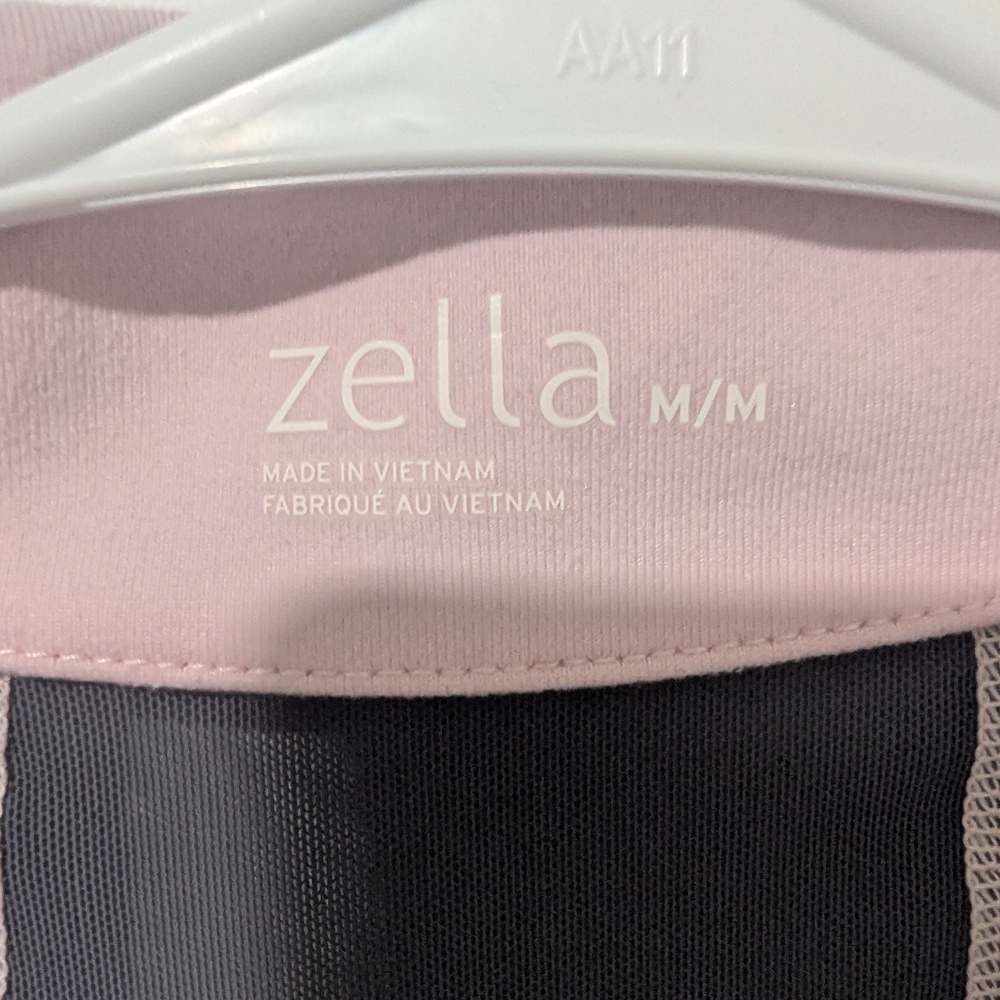Zella Gray and Pink Zip-up Active wear Jacket - Picture 3 of 5